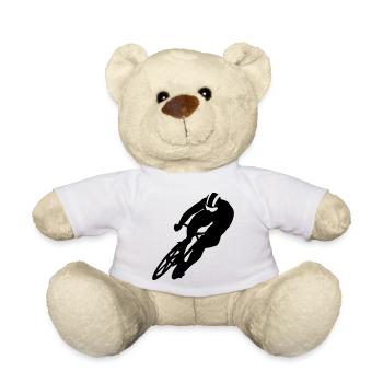 Cycling - Teddy Bear - white - Front