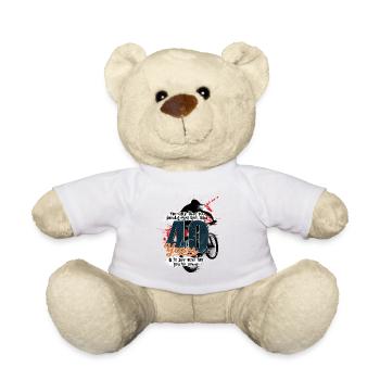Mountainbiker - 40. Geburtstag - Teddy - Weiß - Vorne