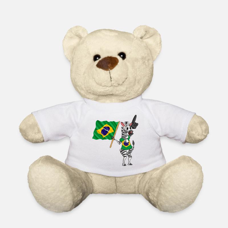 Brésiliens Zebra - Nounours - blanc