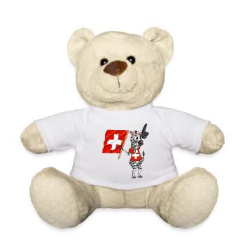 Schweizer Zebra - Teddy - Weiß - Vorne