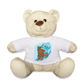 surfing - Teddy Bear - white - Front