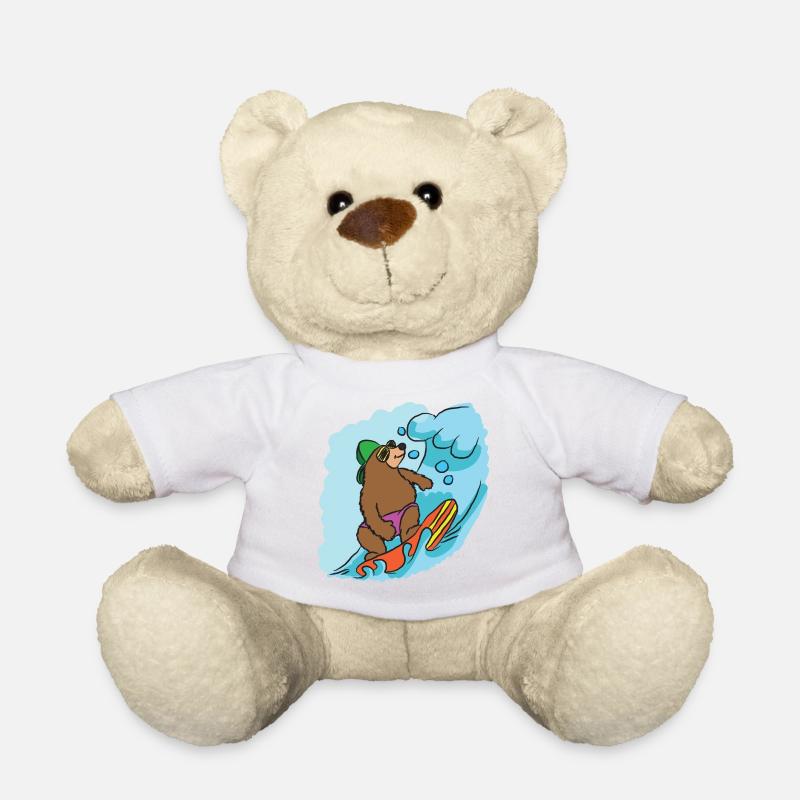 Surfen - Teddy - Weiß