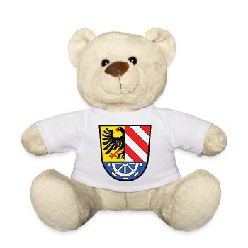 Wappen des Landkreises Nürnberger Land - Teddy - Weiß - Vorne