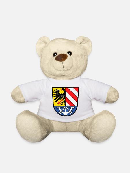 Wappen des Landkreises Nürnberger Land - Teddy - Weiß