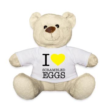 I LOVE SCRAMBLED EGGS Rührei - Teddy - Weiß - Vorne