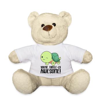 Winkende süße Schildkröte - Du bist großartig in der Schildkröte - Teddy - Weiß - Vorne
