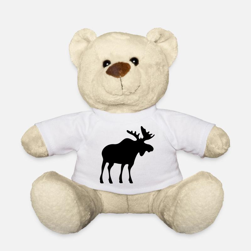 moose - Teddy Bear - white