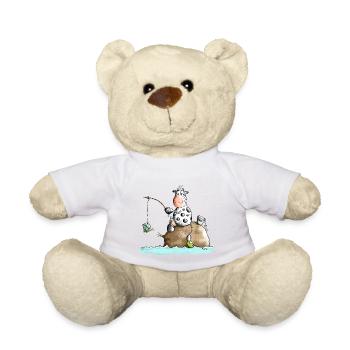 Anglerglück - Angler - Teddy - Weiß - Vorne