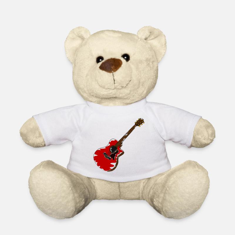 guitar - Teddy Bear - white