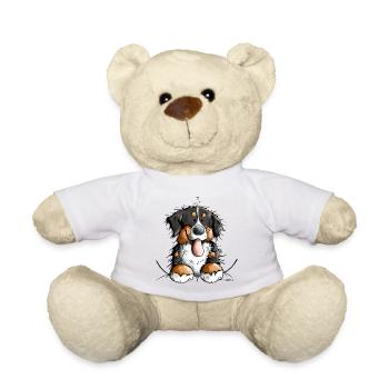 Happy Bernese Mountain Dog - Nounours - blanc - Devant