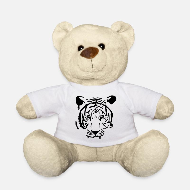 Tigre blanc - Nounours - blanc