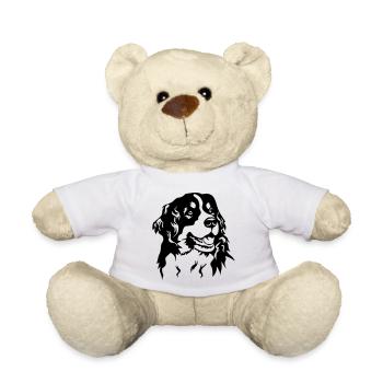 Tête de bouvier bernois - Nounours - blanc - Devant