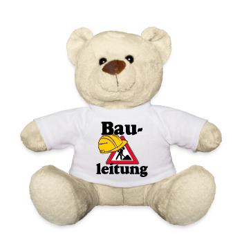Party Shirt ,Feiern , Karneval, Bauleitung (25) - Teddy - Weiß - Vorne
