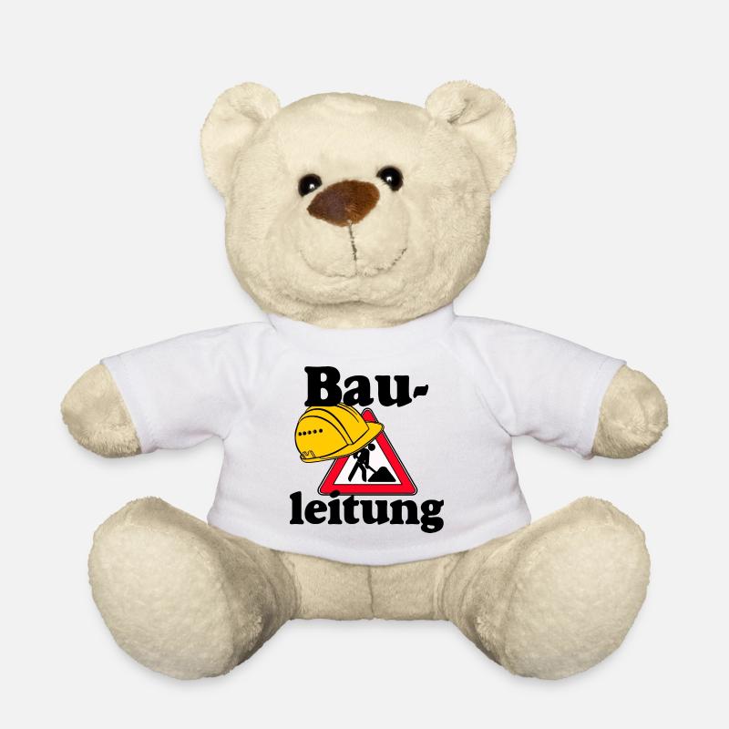 Party Shirt ,Feiern , Karneval, Bauleitung (25) - Teddy - Weiß