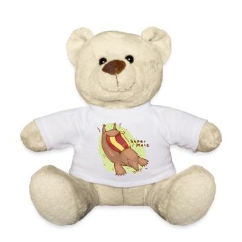 Super mole - Teddy Bear - white - Front
