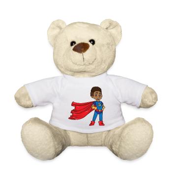 Super Hero Boy - Teddy - Weiß - Vorne