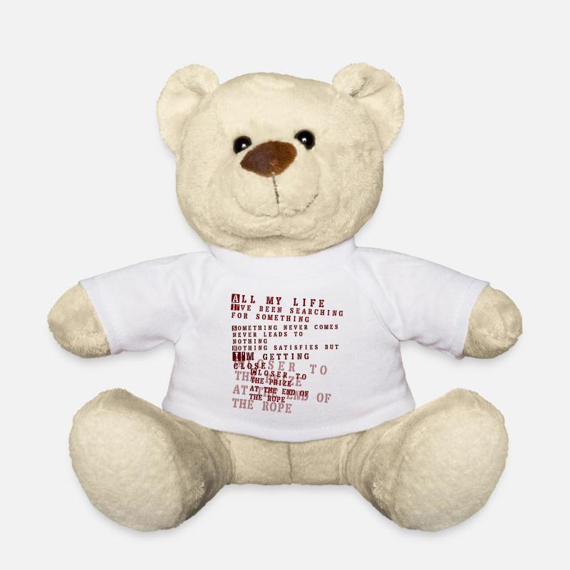 all my life - foo fighters - Teddy Bear - white