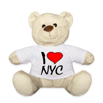 NEW YORK - Nounours - blanc - Devant