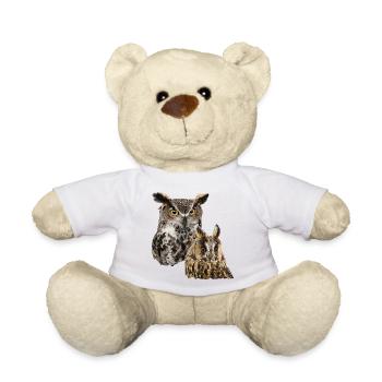 Owls - Teddy Bear - white - Front