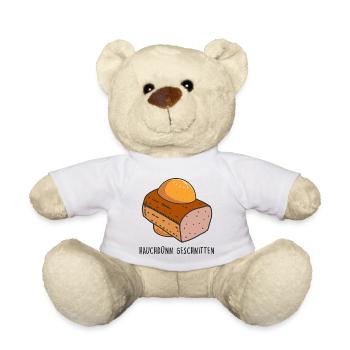 Leberkäse Semmel - Brot - Hauchdünn geschnitten - Teddy - Weiß - Vorne