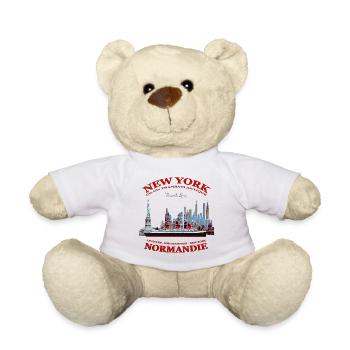 PAQUEBOT NORMANDIE NEW YORK Louis RUNEMBERG ©Adagp - Nounours - blanc - Devant