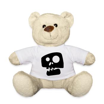 Drôle de tête de mort - Nounours - blanc - Devant