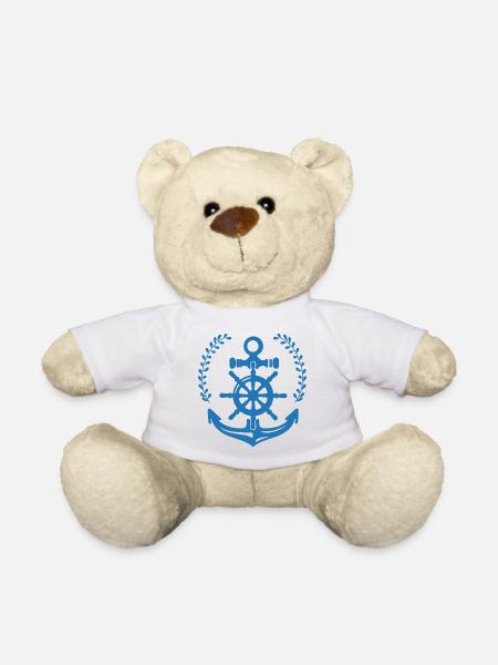 Anker - Anchor - Maritim - Nautik - Teddy - Weiß
