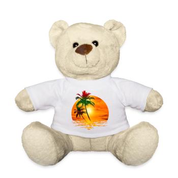 Travel Exotic Palmen Sonne - Teddy - Weiß - Vorne