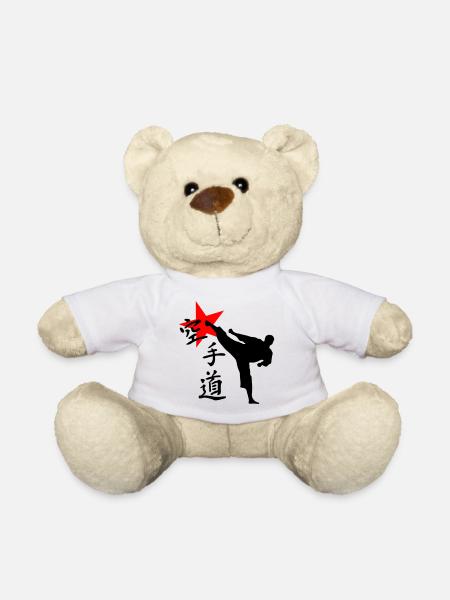 Karaté Kick Yokogeri - Nounours - blanc