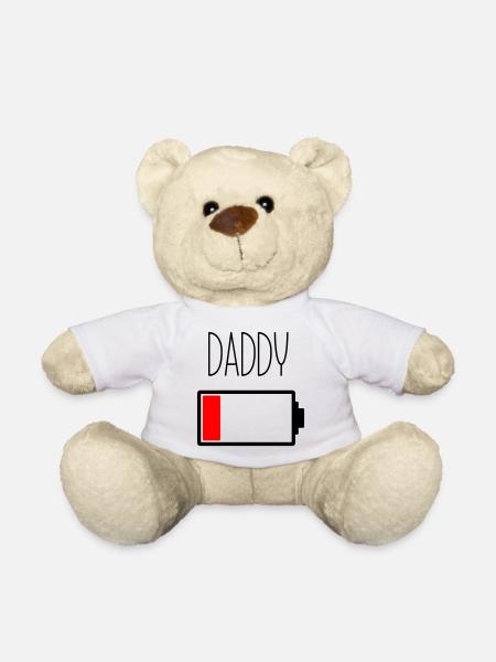 Der Schlagzeug-Papa - Teddy - Weiß