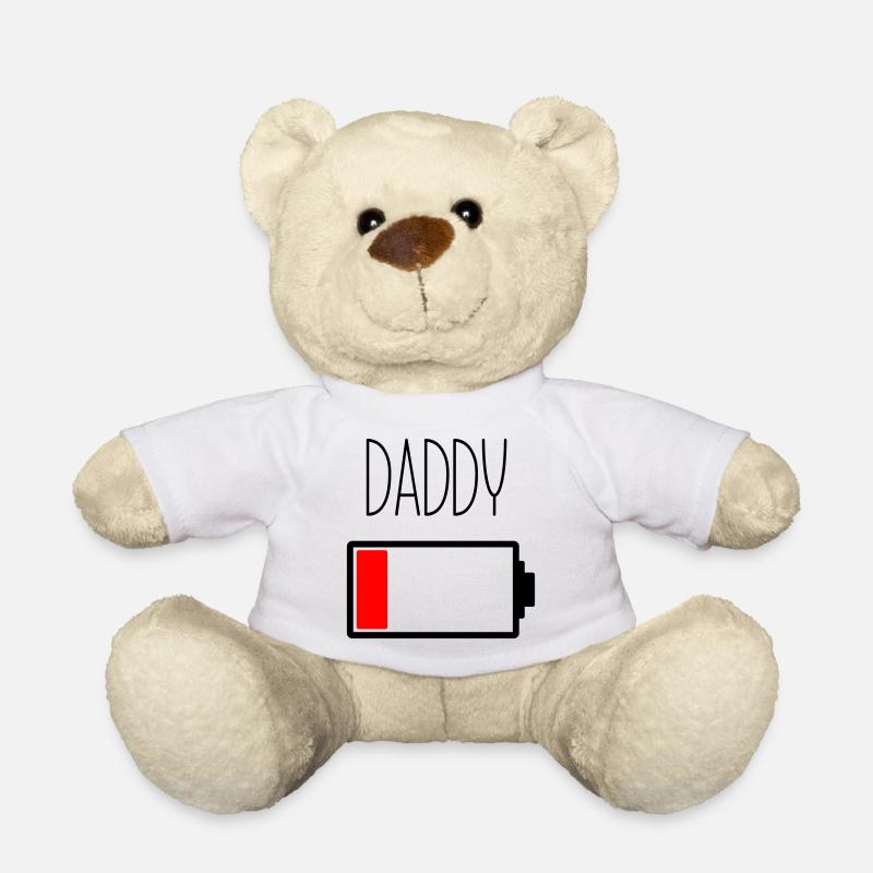 Battery Daddy - Teddy Bear - white