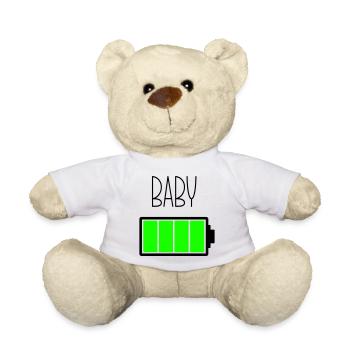 Battery Baby - Teddy Bear - white - Front