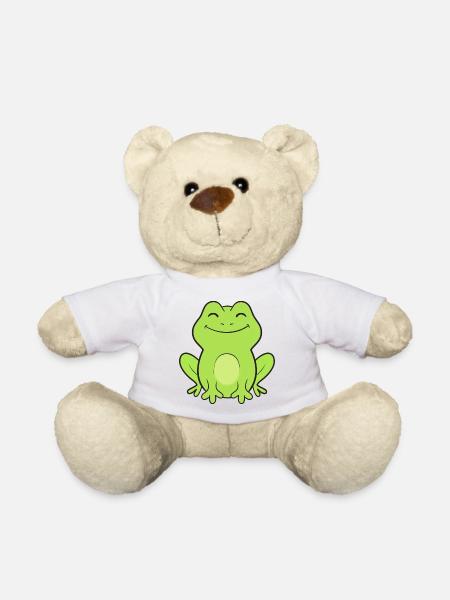 Frosch Frösche - Teddy - Weiß