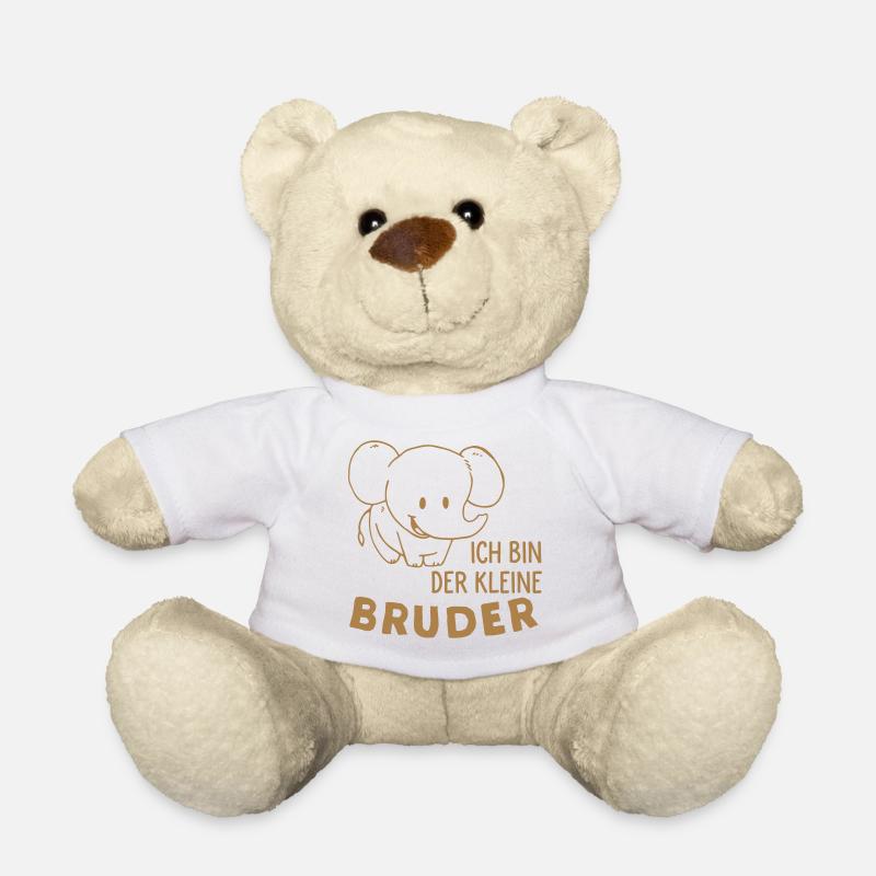 Kleiner Bruder Elefant Baby - Teddy - Weiß