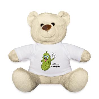 Herumgurken - lustige Gurke Geschenkidee - Teddy - Weiß - Vorne