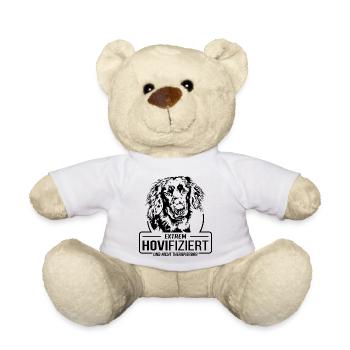 HOVIFIZIERT Hovawart Hundespruch Hund Wilsigns - Teddy - Weiß - Vorne