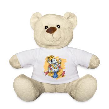 Indien Inder Hindu Ganesha Gott Land I Geschenk - Teddy - Weiß - Vorne