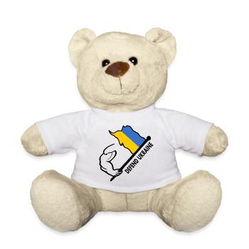 Defend ukraine - Nounours - blanc - Devant