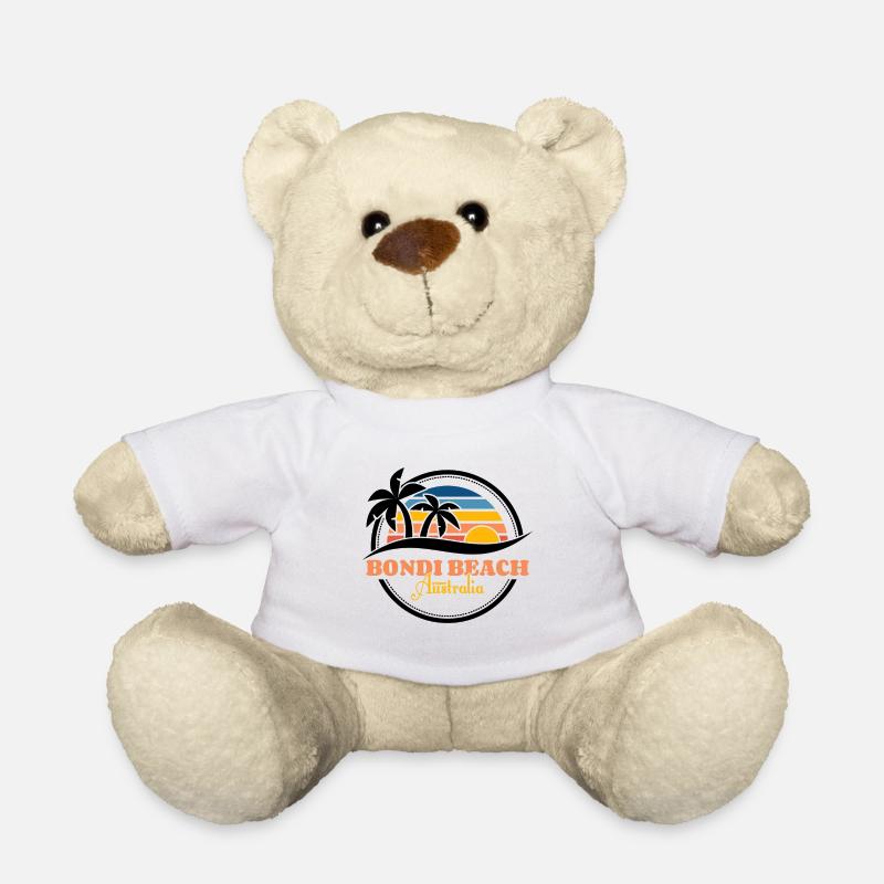 Bondi Beach - Sydney Australia - Teddy Bear - white