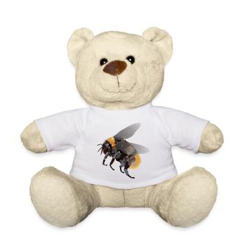 Heike, the bumblebee - Teddy Bear - white - Front