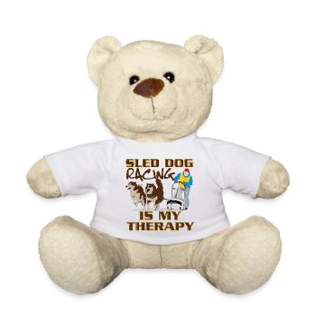 Sled dogs and sledging therapy - Teddy Bear - white - Front