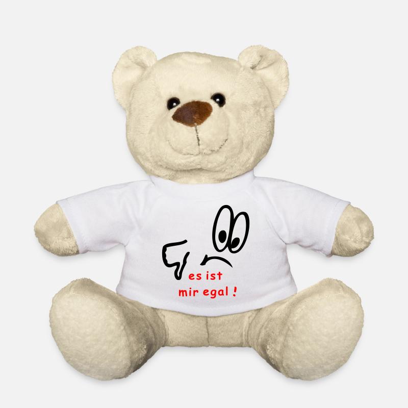 es ist mir egal, comic - Teddy - Weiß