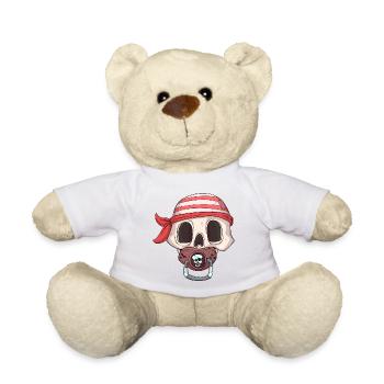 Pirate Baby / Baby Pirate - Teddy Bear - white - Front