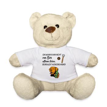 Hunde und Bier Liebhaber alles für einen Mann - Teddy - Weiß - Vorne