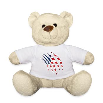 USA claws cuts america - Teddy - Weiß - Vorne