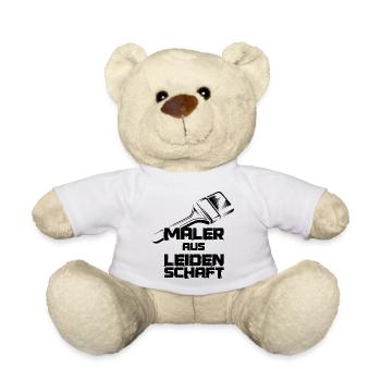 Maler aus Leidenschaft Malermeister Berufe Pinsel - Teddy - Weiß - Vorne