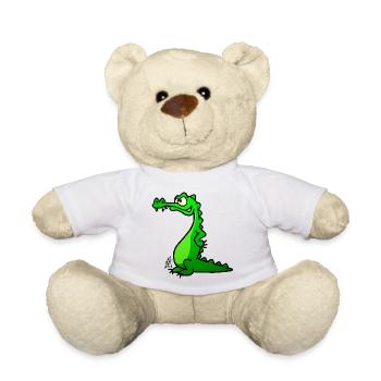 Crocodile Full Color Design - Teddy Bear - white - Front