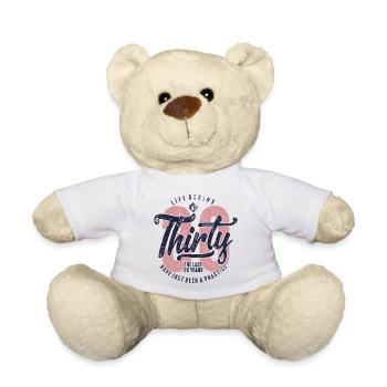 Dreißig: Das Leben beginnt mit 30 - Teddy - Weiß - Vorne