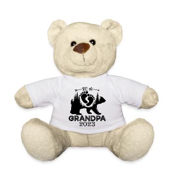 Futur grand-père 2023, 2023 Je serai grand-père, 2023 grand-père - Nounours - blanc - Devant