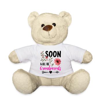 Bientôt nous serons grand-mère et grand-père, nous serons grands-parents - Nounours - blanc - Devant